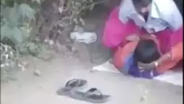 Tamil couple banging outdoor in a jungle gets caught on a , desi sex mms