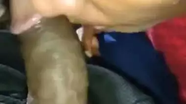 Indian XXX wife gives blowjob to her husband for the first time MMS