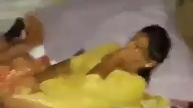 Old man drills his young granddaughter into the bed