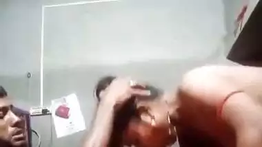 Wife makes her husband fuck her hard in the desi xxx video