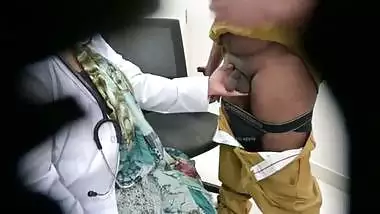 Indian lady Doctor satisfying sexual desire with a local patient caught on era