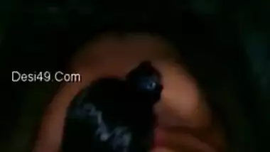 Naughty man spies on his nude Desi wife who washes XXX body outdoors