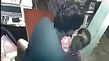 Beautiful Lady gets her Ass Grabbed by Senior Staff & Fucking after everyone gone