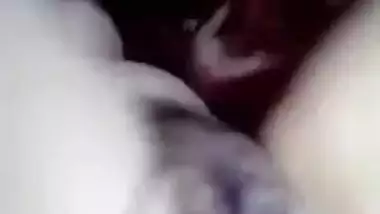 Beautiful cute horny girl fingering pussy selfie