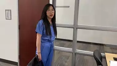 Creepy Doctor Convinces Young Asian Medical Intern to Fuck to Get Ahead