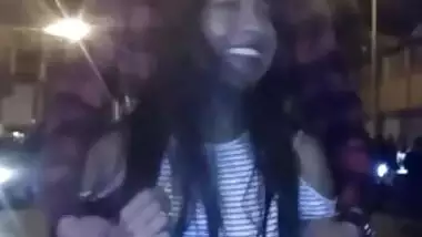 Desi Girl Unwilling Pull Ups of Top To Show Her Boobs To Friends…Hot Boobie