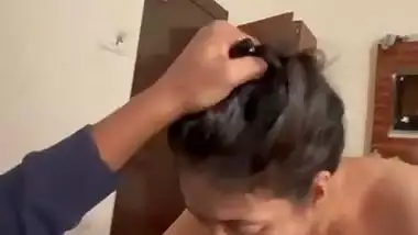 Desi porn of a young call girl sucking her client’s dick