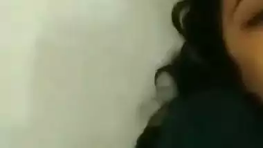 Young guy fucks his busty office colleague in a hotel room