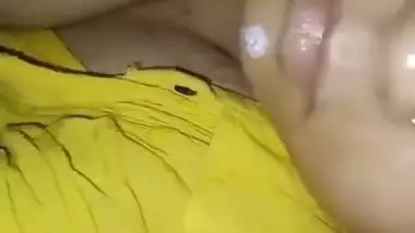 Sleeping sister boob touch by brother and nipple show