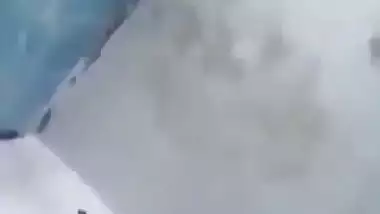 Desi fatty poses for the camera to reveal her big XXX boobs and slit