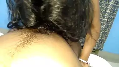 Point of view XXX video where lewd Desi rides dick in reverse cowgirl