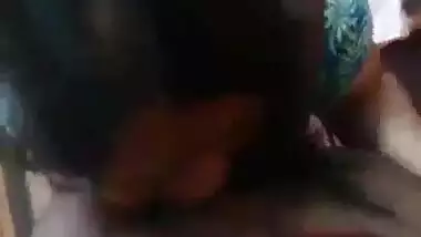 Housemaid sucking dick of her abode owner during the time that his wife away