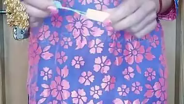 Indian Bhabhi Masturbating With Tampon Before Insertion When Family Menstrual Period Fetish