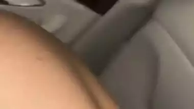 Getting topped off so good in the benz of this freaky Indian college girl