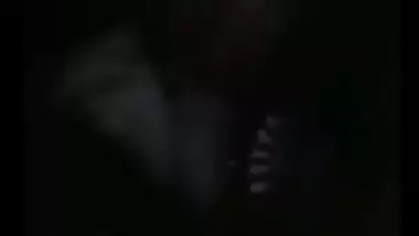 Horny male licks his Desi wife's sweet tits during XXX video call