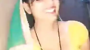Meenu Prajapati Most Demanded Late Night Premium Live Boobs Show with Full Face