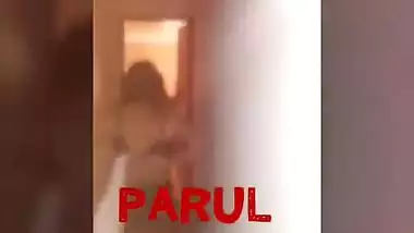 Two eccentric Desi students perform strip XXX show in the corridor