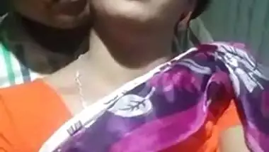 Horny Desi boy makes out with GF while touching her juicy XXX boobs