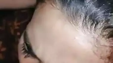 Owner records his maid’s blowjob MMS while sucking his dick