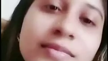 Beautiful wife shows boobs on video call to ex-lover