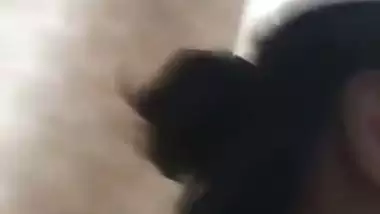 Striptease video call of a cheater bhabhi to lover