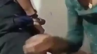 Village girl’s first blowjob MMS with her horny cousin