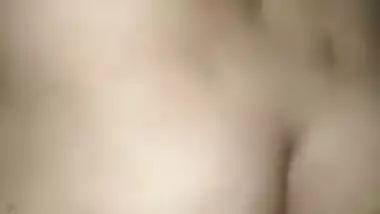 Desi teen in a blue sari pulls panties down bending and showing XXX butt