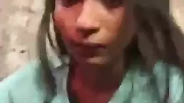 Bihari girl gives a quick desi blowjob to her stepbrother