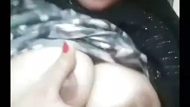 Young Bengali girl boobs pressing and fingering pussy