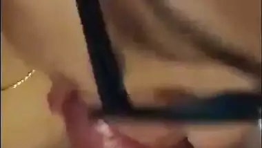 Big boob lady gives an Indian blowjob to her lover