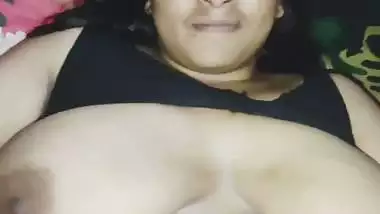 Busty milf opposes but enjoys being fingered by her Devar