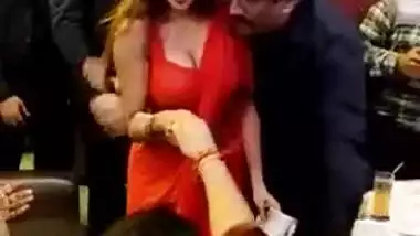 Seductive Indian woman in red arouses males' XXX desire to fuck her