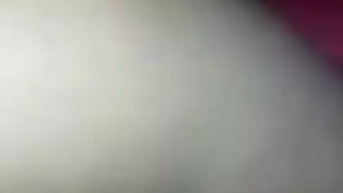 Desi wife lies in bed with XXX legs spread widely and sex boob naked