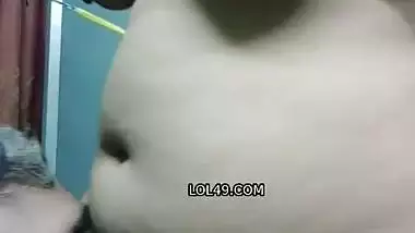 Firm boobs desi wife blowjob to husband thick dick