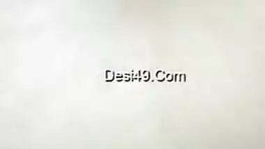 Desi mom puts her big boobies and hairy pussy right in the camera